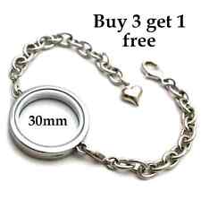 30mm silver plain for sale  UK