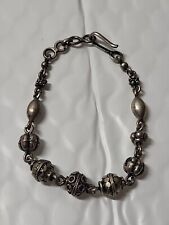 Pulseira de prata esterlina estilo Bali com miçangas design de pergaminho pulseira design ornamentado comprar usado Pulseira de prata esterlina estilo Bali com miçangas design de pergaminho pulseira design ornamentado comprar usado  Enviando para Brazil