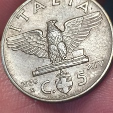 Moneta centesimi impero usato  San Bonifacio