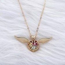 NOVO Colar Gaiola de Contas de Pérolas Banhado a Ouro Harry Potter Snitch comprar usado  Enviando para Brazil