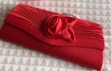 Red clutch bag for sale  BURY