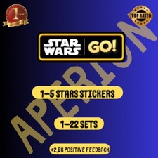 Cartões adesivos Star Wars Go Mono_Poly Go 1-5 estrelas rápidos e baratos comprar usado  Enviando para Brazil