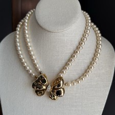 Usado, Colar de imitação de pérolas vintage para artesanato comprar usado  Enviando para Brazil