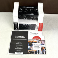 Interface de áudio M-Audio M-Track Duo 2 canais USB com alimentação fantasma e caixa! comprar usado  Enviando para Brazil