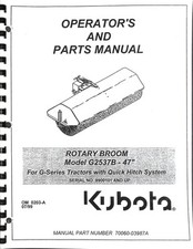 Kubota rotary broom for sale  USA