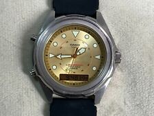 Relógio de mergulho Casio prata masculino vintage AMW320R marinho analógico-digital Arnie 2701 comprar usado  Enviando para Brazil