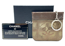 Autêntica Chanel Coco Mark Nova Viagem Lona Couro Marrom Estojo de Moeda com Caixa SK110416 comprar usado  Enviando para Brazil