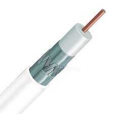500 pés branco sólido CORE Plenum RG-6 escudo triplo CMP PVC cabo coaxial a granel C... comprar usado  Enviando para Brazil