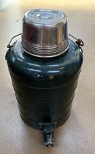 Jarro térmico verde grande vintage 40 Stanley com torneira, tampa copo e cabo de fiança de madeira comprar usado  Enviando para Brazil