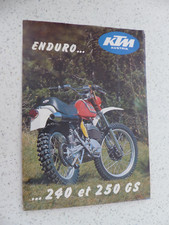 Usado, catalogue prospectus moto enduro  KTM  240 & 250GS comprar usado  Enviando para Brazil