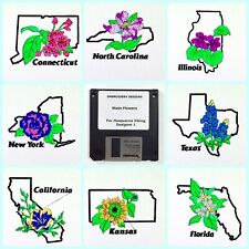 State flowers embroidery for sale  Chicago
