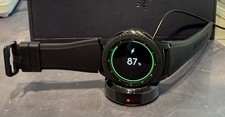 Samsung Gear S3 Frontier 46 z czarnym silikonowym paskiem Smart WatchCzarny (SM-R760) na sprzedaż  Wysyłka do Poland