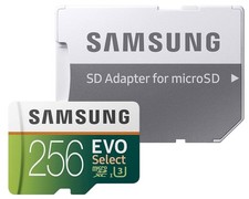Usado, Cartão de memória SAMSUNG 256GB micro SD XC 100MB/s (U3) EVO Select MB-ME256GA/AM comprar usado  Enviando para Brazil