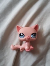 Gato de Pelo Curto #959 Autêntico Littlest Pet Shop Hasbro LPS Vintage Olhos de Estrela Rosa comprar usado  Enviando para Brazil