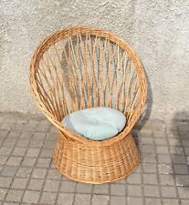 Fauteuil vintage rotin d'occasion  Bischheim