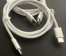 2 x Cabo Apple Tipo-C Trançado Genuíno USB-C para USB-C Cabo Original 1m A2795 comprar usado  Enviando para Brazil