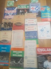 England programmes 1957 for sale  COLCHESTER