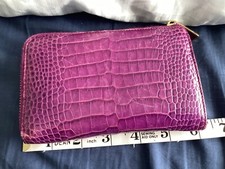 Smythson purple purse for sale  BRIGHTON
