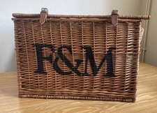 Cesta de mimbre grande Fortnum & Mason F&M segunda mano  Embacar hacia Mexico