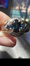 Bague saphirs diamants d'occasion  Chambéry