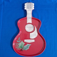 Prato de guitarra Dolly Parton bandeja de lanches prato de servir legumes com lascas, usado comprar usado  Enviando para Brazil