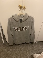 Huf hoodie grey for sale  SKIPTON
