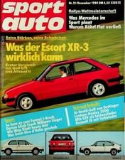 2) Sport Auto 12/1980 - Ford Escort XR3 mit 96PS b - VW Golf I GTI mit 110PS be comprar usado  Enviando para Brazil