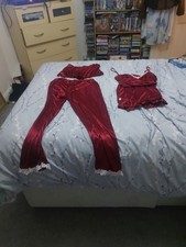 Red silky pyjamas for sale  GOSPORT