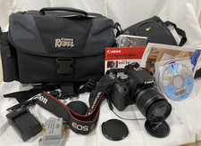 Câmera Canon EOS Rebel T1i com lente estabilizada por imagem e pacote, usado comprar usado Câmera Canon EOS Rebel T1i com lente estabilizada por imagem e pacote, usado comprar usado  Enviando para Brazil