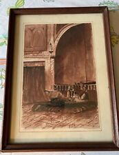 Tableau aquarelle orientaliste d'occasion  Taissy