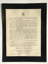 Baron delecluse rocque d'occasion  Pluvigner