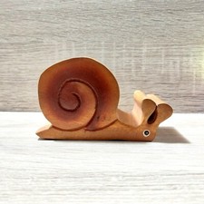 Suporte de celular de madeira em forma de caracol feito à mão decoração de mesa presente fofo comprar usado  Enviando para Brazil