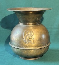 Bulldog brass spittoon for sale  Whitney Point