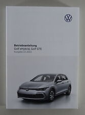 Betriebsanleitung VW Golf 8 / VIII 1.4 TSI / Hybrid + GTE Stand 11/2021 comprar usado  Enviando para Brazil