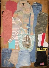 Jr Feminino 4 XS S VINTAGE. Lote Atacado LS Tops A&F Saia Jeans Camuflada Hollister Shorts comprar usado  Enviando para Brazil