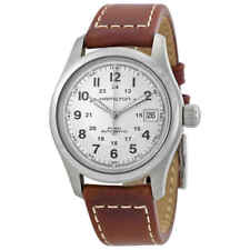Relógio masculino Hamilton cáqui campo automático mostrador prata H70455553 comprar usado  Enviando para Brazil