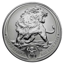 Sudáfrica 2025 1 oz plata Big Five Lion BU  segunda mano  Embacar hacia Mexico