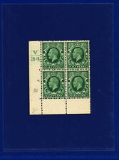 1934 SG439 1/2d Verde (Formato INT) N46(1) CTRL V34 Cyl.4 dot Perf 6B(E/P) MNH pdjd comprar usado  Enviando para Brazil