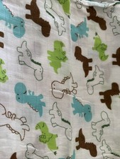 Usado, Cobertor de bebê Up Simple Swaddle branco verde marrom azul dinossauro 47” fofo dinossauro comprar usado  Enviando para Brazil