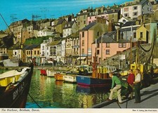 Postcard devon fishing for sale  NEW MILTON