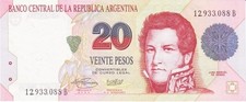ARGENTINA 20 PESOS ANNO 1992/97 PICK P343b (1) UNC - FDC comprar usado  Enviando para Brazil