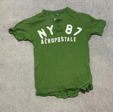 Camisa masculina verde manga curta Aeropostale tamanho XS, usado comprar usado  Enviando para Brazil