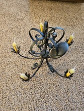 Black metal chandelier for sale  Mc Alisterville