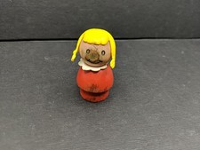 Fisher Price Little People Czerwone Ciało Drewniana Dziewczynka na sprzedaż  Wysyłka do Poland