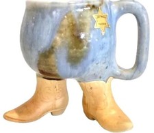 Cowboy boots pottery for sale  Mchenry