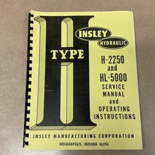 Insley 2250 5000 for sale  Sugar Grove
