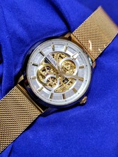 Usado, Relógio masculino Bulova Sutton 97A138 automático 21 joias ouro esqueleto coração aberto comprar usado  Enviando para Brazil