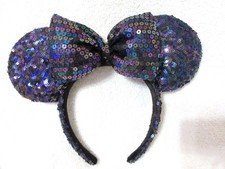 Orelhas de Minnie lantejoulas irredescentes pretas/roxas parques da Disney comprar usado Orelhas de Minnie lantejoulas irredescentes pretas/roxas parques da Disney comprar usado  Enviando para Brazil