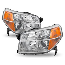 Par de conjunto de faróis de canto âmbar carcaça cromada Honda Pilot 2006-2008 comprar usado  Enviando para Brazil