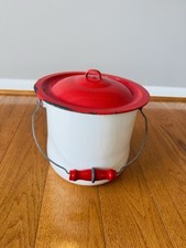 Vintage white enameled for sale  Cartersville